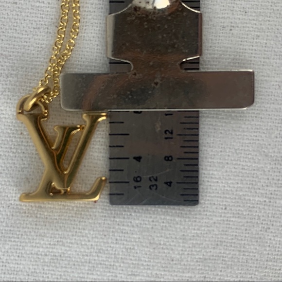LOUIS VUITTON LV Charm Necklace 16” or 18” Chain - Picture 9 of 13